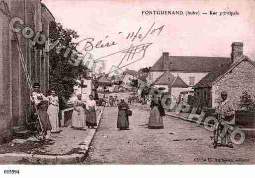 Ville de FONTGUENAND, carte postale ancienne