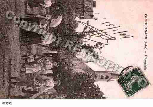 Ville de FONTGUENAND, carte postale ancienne
