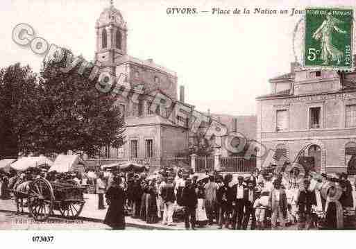 Ville de GIVORS, carte postale ancienne