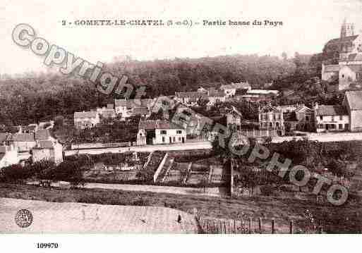 Ville de GOMETZLECHATEL, carte postale ancienne