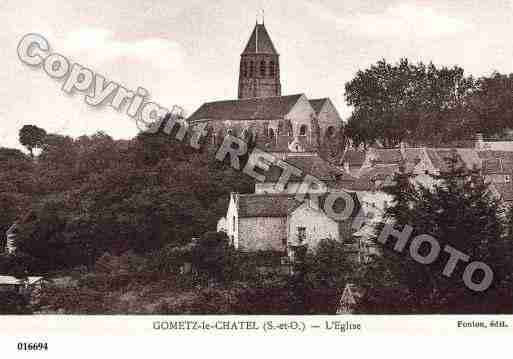 Ville de GOMETZLECHATEL, carte postale ancienne