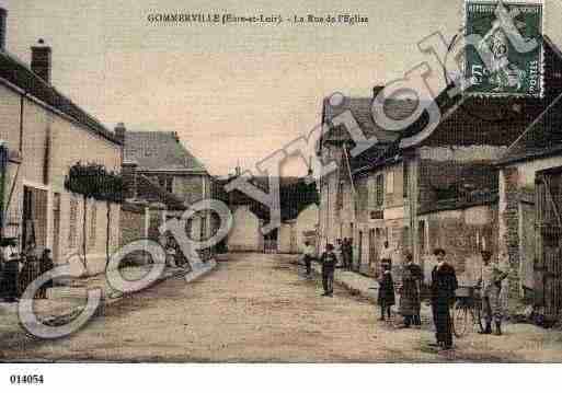 Ville de GOMMERVILLE, carte postale ancienne
