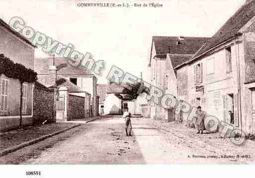 Ville de GOMMERVILLE, carte postale ancienne