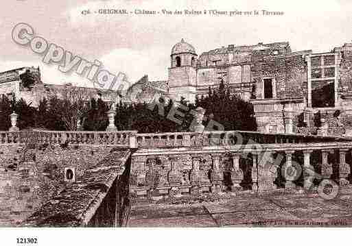 Ville de GRIGNAN, carte postale ancienne