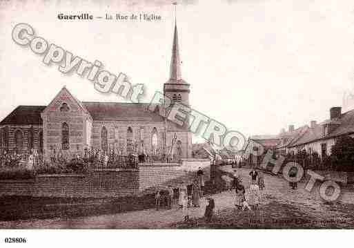 Ville de GUERVILLE, carte postale ancienne