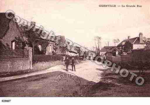 Ville de GUERVILLE, carte postale ancienne