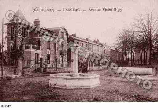 Ville de LANGEAC, carte postale ancienne