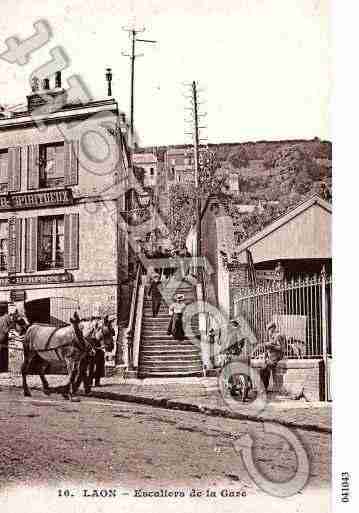 Ville de LAON, carte postale ancienne