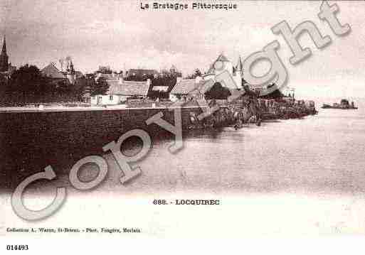 Ville de LOCQUIREC, carte postale ancienne