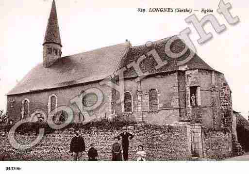 Ville de LONGNES, carte postale ancienne