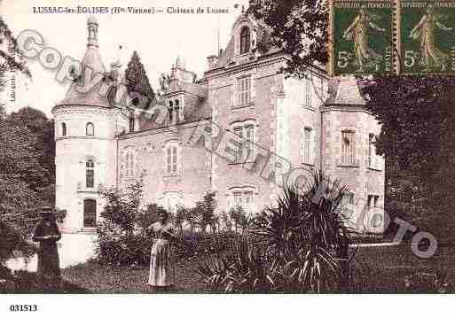 Ville de LUSSACLESEGLISES, carte postale ancienne