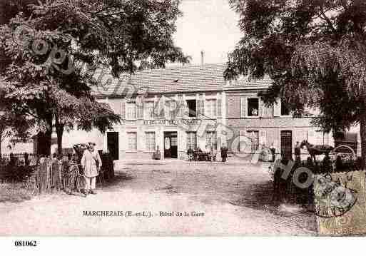 Ville de MARCHEZAIS, carte postale ancienne