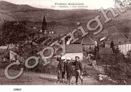 Ville de MASSAT, carte postale ancienne