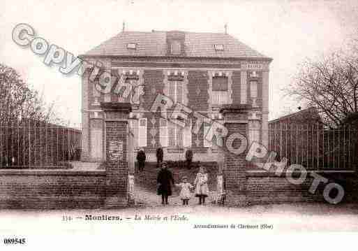 Ville de MONTIERS, carte postale ancienne