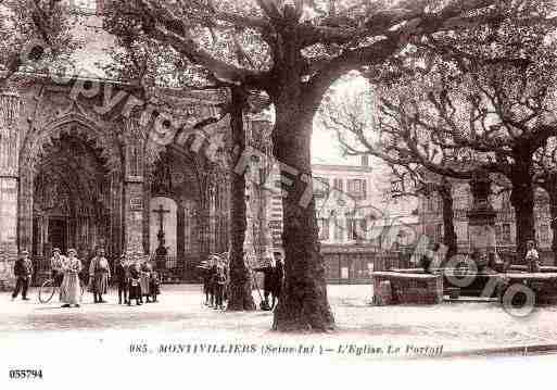 Ville de MONTIVILLIERS, carte postale ancienne