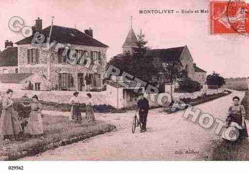 Ville de MONTOLIVET, carte postale ancienne