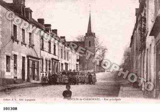 Ville de MOULINSLECARBONNEL, carte postale ancienne