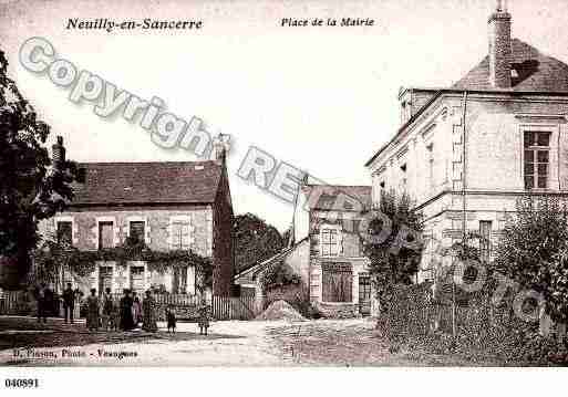 Ville de NEUILLYENSANCERRE, carte postale ancienne