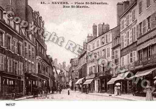 Ville de NEVERS, carte postale ancienne