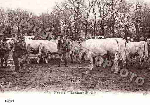 Ville de NEVERS, carte postale ancienne