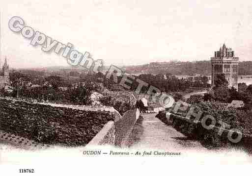 Ville de OUDON, carte postale ancienne