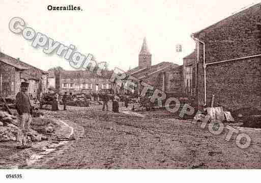 Ville de OZERAILLES, carte postale ancienne