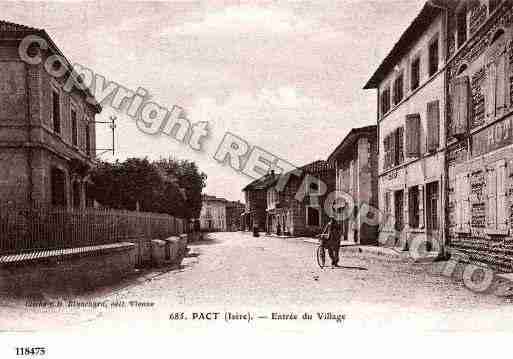 Ville de PACT, carte postale ancienne