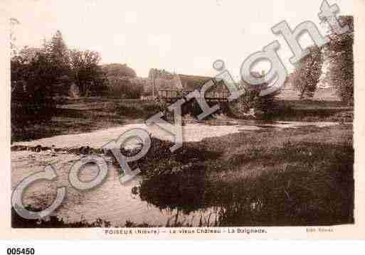 Ville de POISEUX, carte postale ancienne