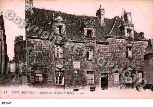 Ville de PONTSCORFF, carte postale ancienne