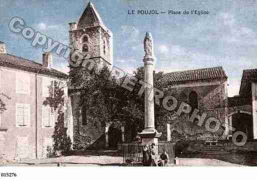 Ville de POUJOLS, carte postale ancienne