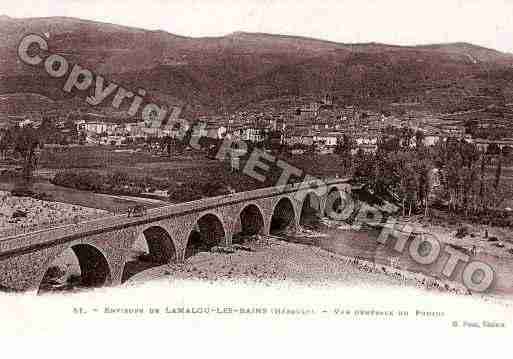 Ville de POUJOLS, carte postale ancienne