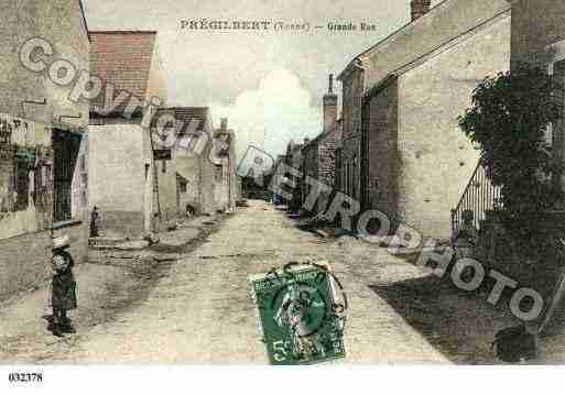 Ville de PREGILBERT, carte postale ancienne