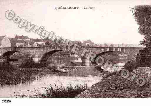 Ville de PREGILBERT, carte postale ancienne