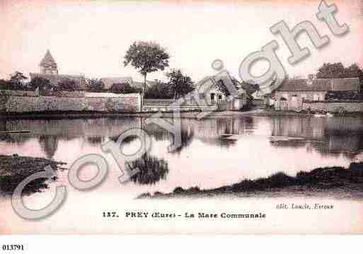 Ville de PREY, carte postale ancienne