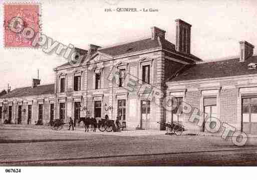Ville de QUIMPER, carte postale ancienne