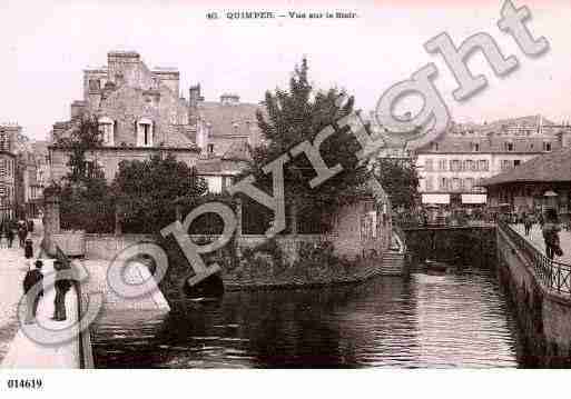 Ville de QUIMPER, carte postale ancienne