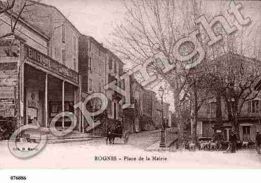 Ville de ROGNES, carte postale ancienne