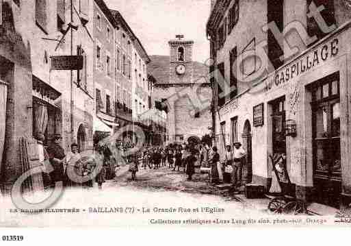 Ville de SAILLANS, carte postale ancienne