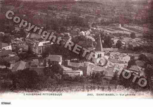 Ville de SAINTBABEL, carte postale ancienne