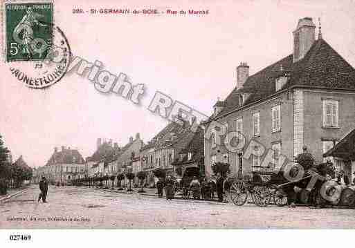 Ville de SAINTGERMAINDUBOIS, carte postale ancienne