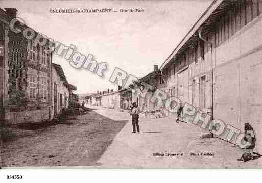 Ville de SAINTLUMIERENCHAMPAGNE, carte postale ancienne
