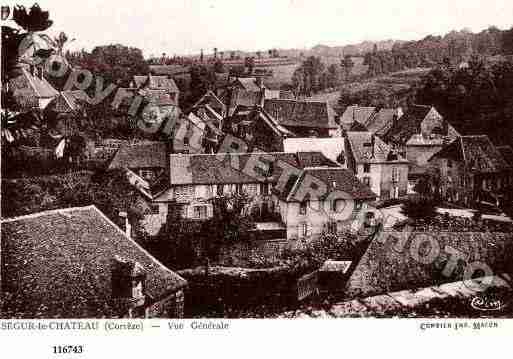 Ville de SEGURLECHATEAU, carte postale ancienne