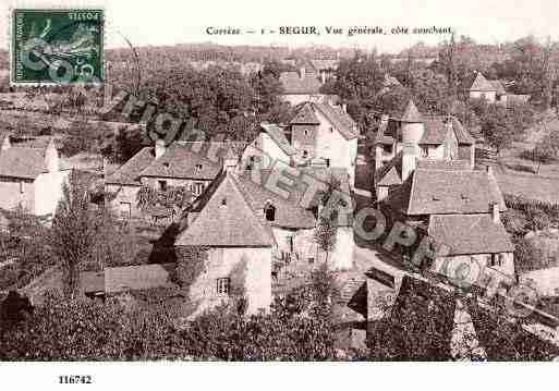 Ville de SEGURLECHATEAU, carte postale ancienne