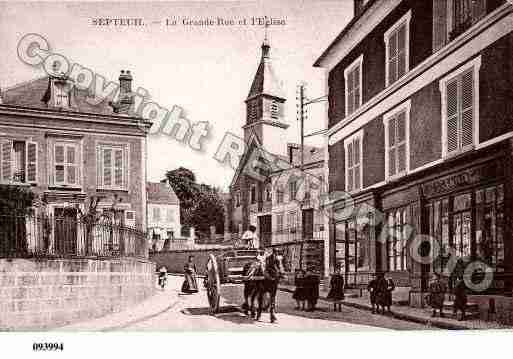 Ville de SEPTEUIL, carte postale ancienne