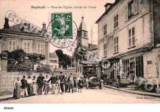 Ville de SEPTEUIL, carte postale ancienne