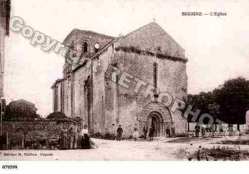 Ville de SIGOGNE, carte postale ancienne