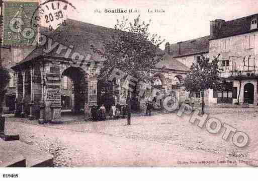 Ville de SOUILLAC, carte postale ancienne