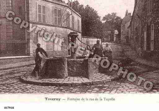 Ville de TAVERNY, carte postale ancienne