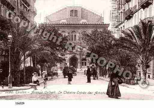 Ville de TOULON, carte postale ancienne