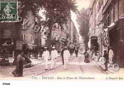 Ville de TOULON, carte postale ancienne